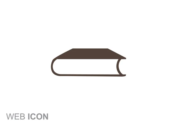 Uzavřená kniha web ikony — Stockový vektor