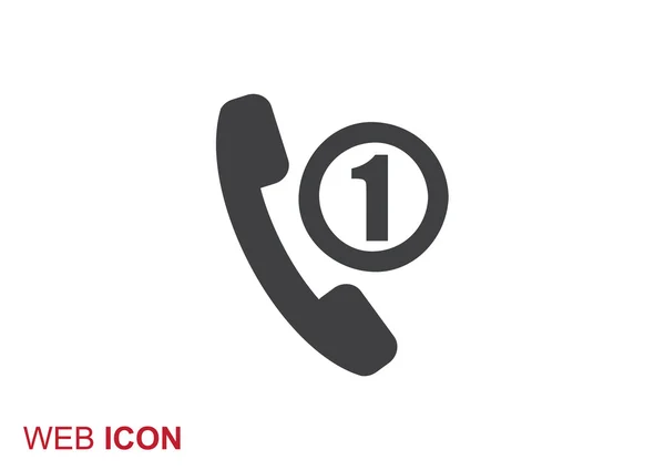 Telefoon buis met ontbrekende oproep — Stockvector