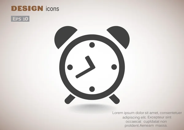 Simple icono de despertador — Archivo Imágenes Vectoriales