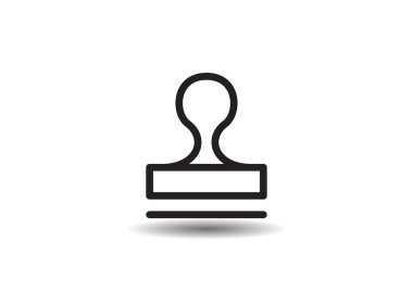 Mühür stamper kavramı simgesi