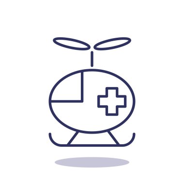 Basit helikopter web simgesi