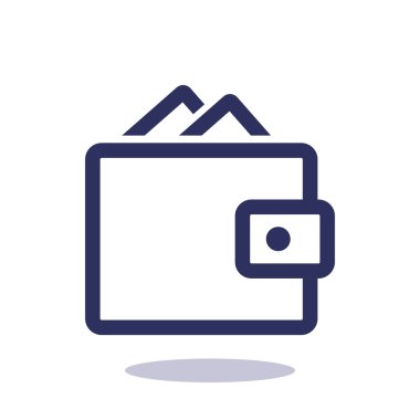 Basit cüzdan web simgesi