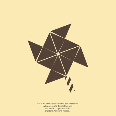 Yel değirmeni pervane oyuncak web simgesi