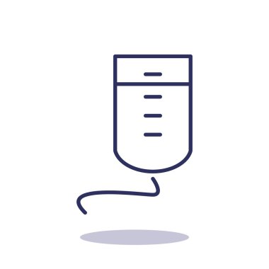 Damla sayacı basit web simgesi