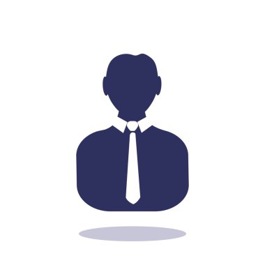 İşadamı siluet web simgesi