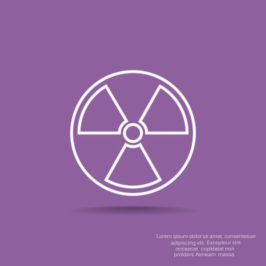 Radyasyon sembolü web simgesi