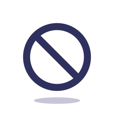 yasak işareti web simgesi