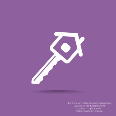 Ev anahtar web simgesi