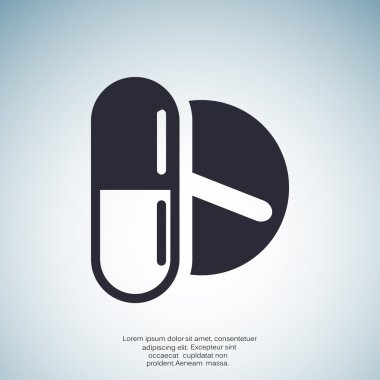 Tıbbi hapları web simgesi