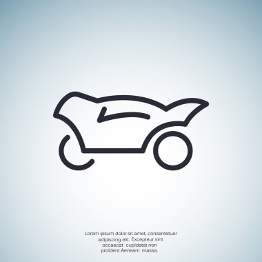 Basit motosiklet web simgesi