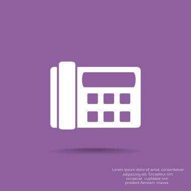 Faks telefon web simgesi