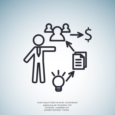 İş basit web simgesi