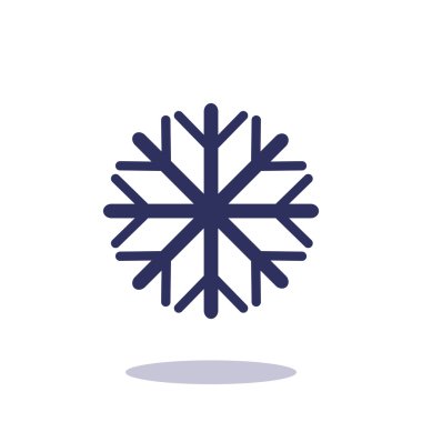 Kar tanesi basit web simgesi