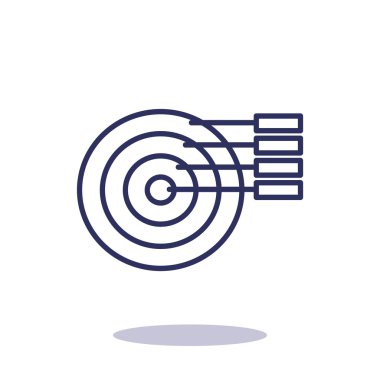 Yuvarlak Infographic web simgesi