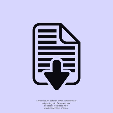 Download dosya web simge