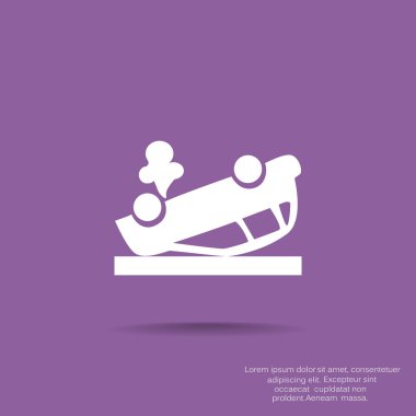 Kırık araba web simgesi