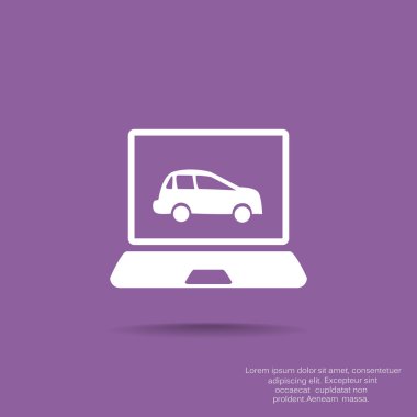 Dizüstü ekran araba ile