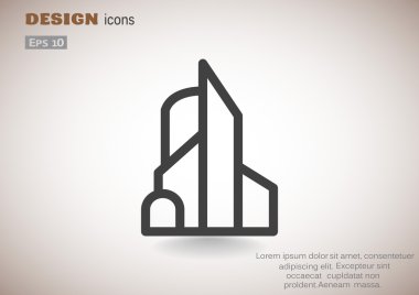 Büyük şehir basit web simgesi