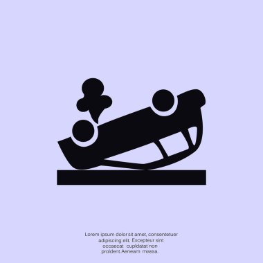 Kırık araba web simgesi