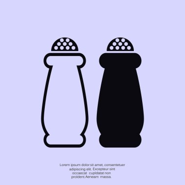 Tuz ve biber shakers simgesi