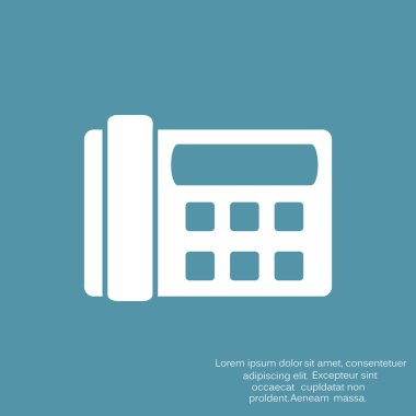 Faks telefon web simgesi