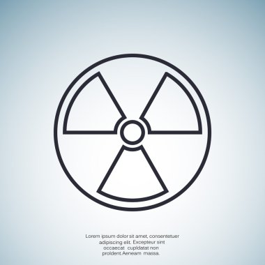 Radyasyon sembolü web simgesi