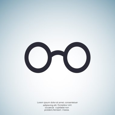 Retro yuvarlak gözlük simgesi