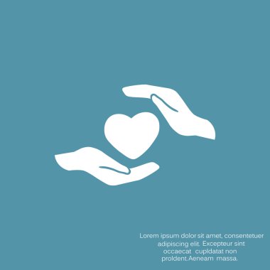 Eller basit simgesi kalp