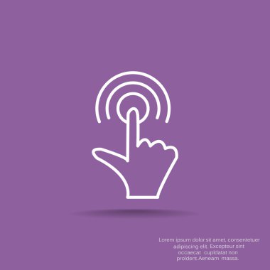 Dokunmatik ekran web simgesi