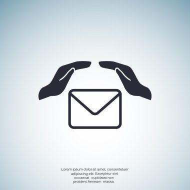 Zarf el web simgesi ile