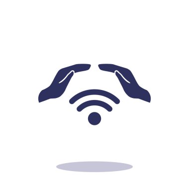 Radyo dalgaları ile el simgesi