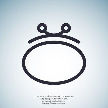 Basit cüzdan web simgesi