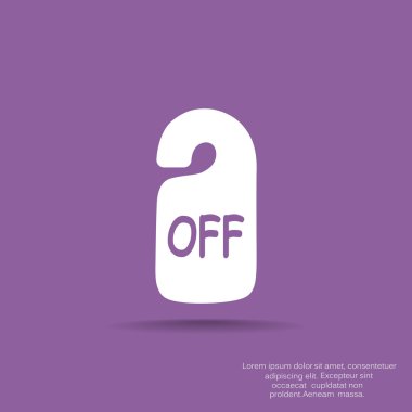 Etiket asılı üzerinde yazıt