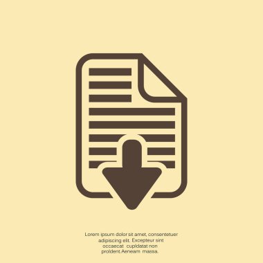 Download dosya web simge