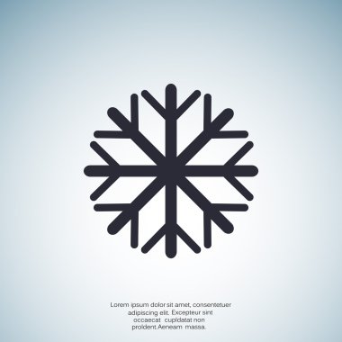 Kar tanesi basit web simgesi