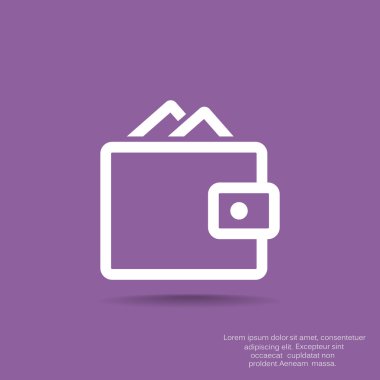 Basit cüzdan web simgesi