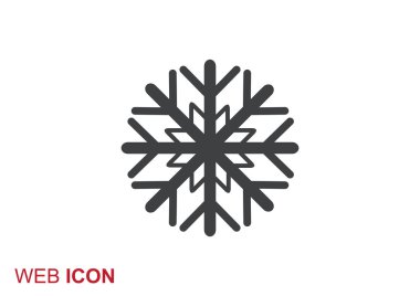 Kar tanesi basit web simgesi