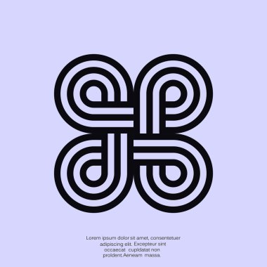 Eğrisi simetrik şekiller desen