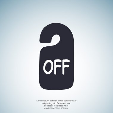 Etiket asılı üzerinde yazıt