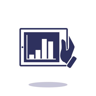 Dijital tablet basit web simgesi