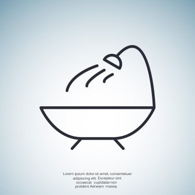 Basit banyo web simgesi