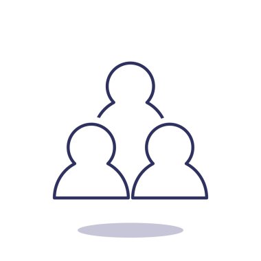 Grup insanlar basit web simgesi