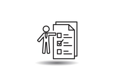 İnsan ile web simgesi listelemek için