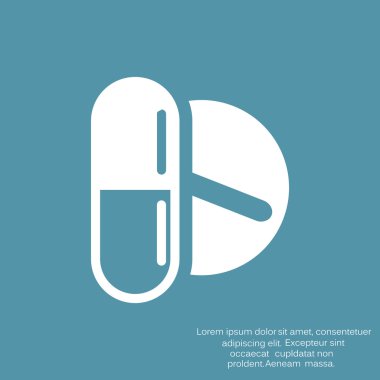 Tıbbi hapları web simgesi