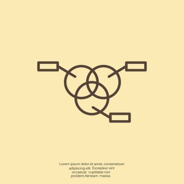 Yuvarlak Infographic web simgesi