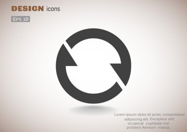 Oklar web simgesi olan daire