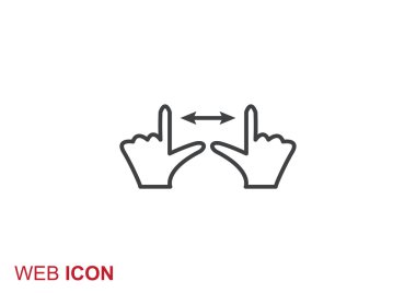 Dokunmatik ekran web simgesi