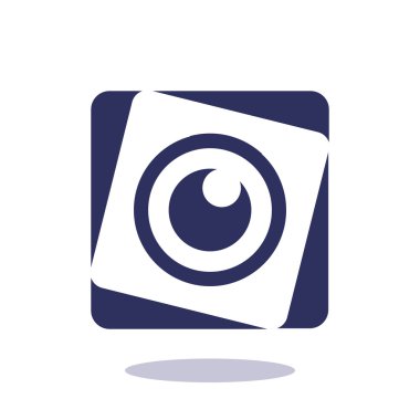 Objektif göz web simgesi