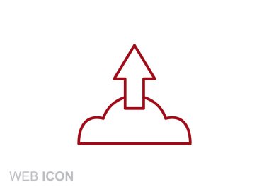 Bulut dosya karşıya yükleme simgesi