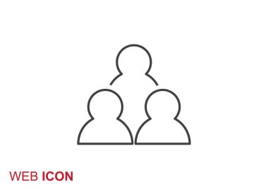 Grup insanlar basit web simgesi